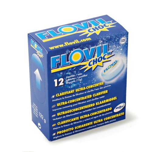 Flovil Floculant Choc, boîte de 12 pastilles
